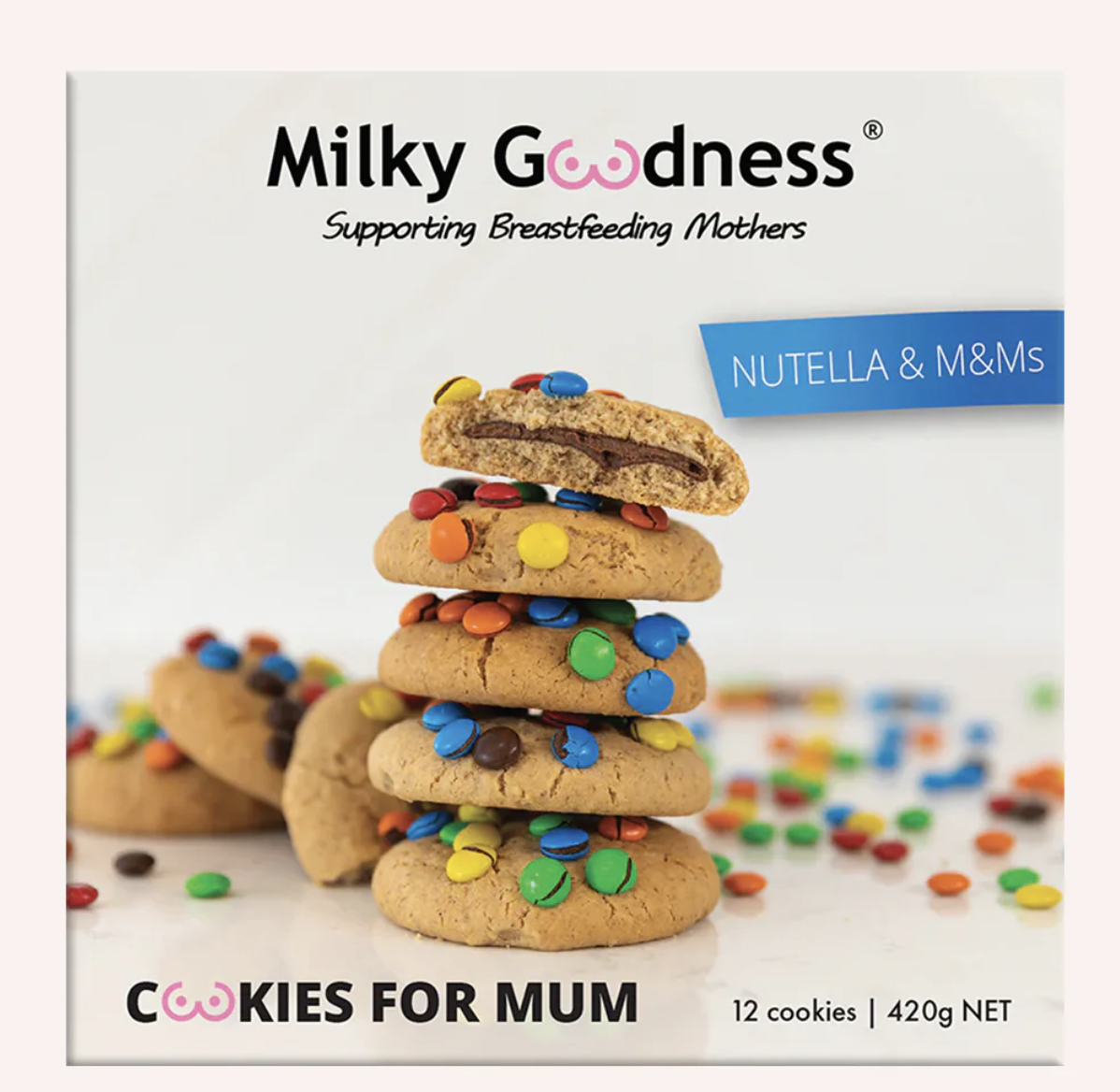 Nutella + M&M Lactation Cookies
